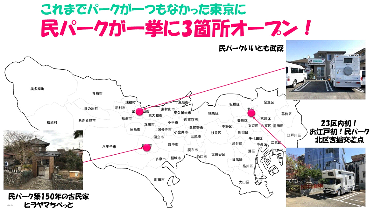 東京に一挙に3箇所も民パークができた訳とは キャンピングカースタイル