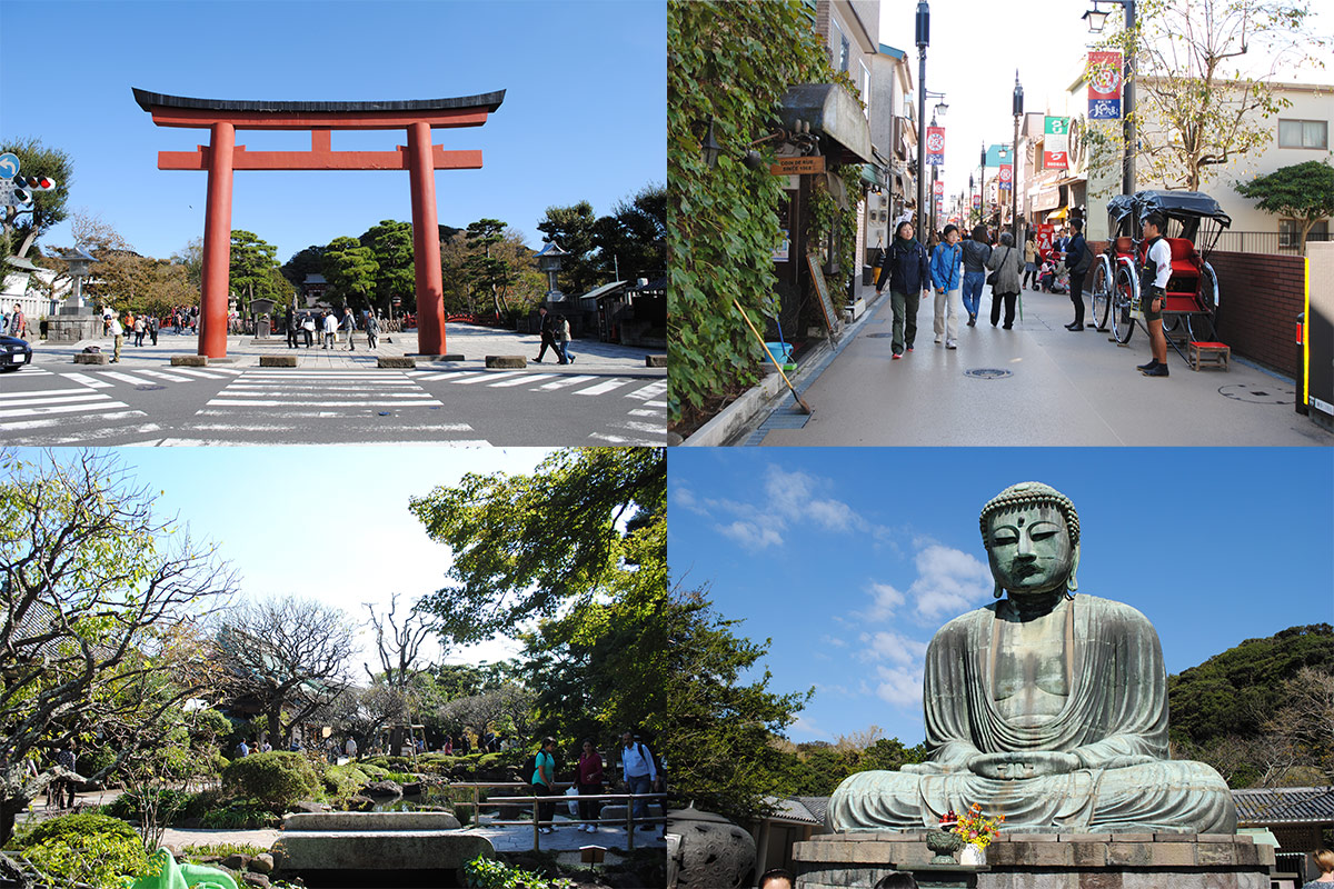 鎌倉には有名な観光スポットが一杯