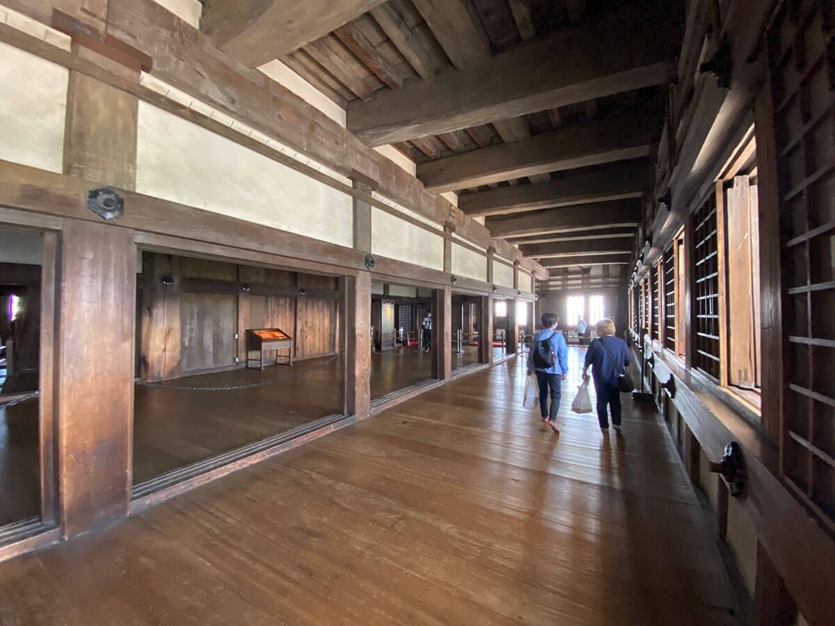 姫路城の広い廊下