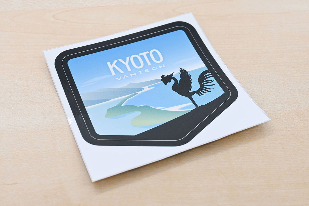 オリジナルアイテムのステッカー