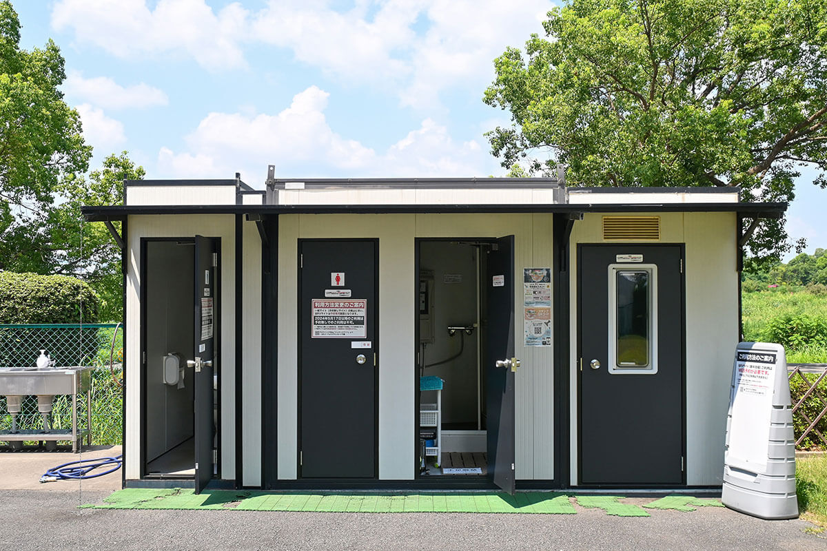 VANTECH京都併設のRVパークのトイレやシャワールーム