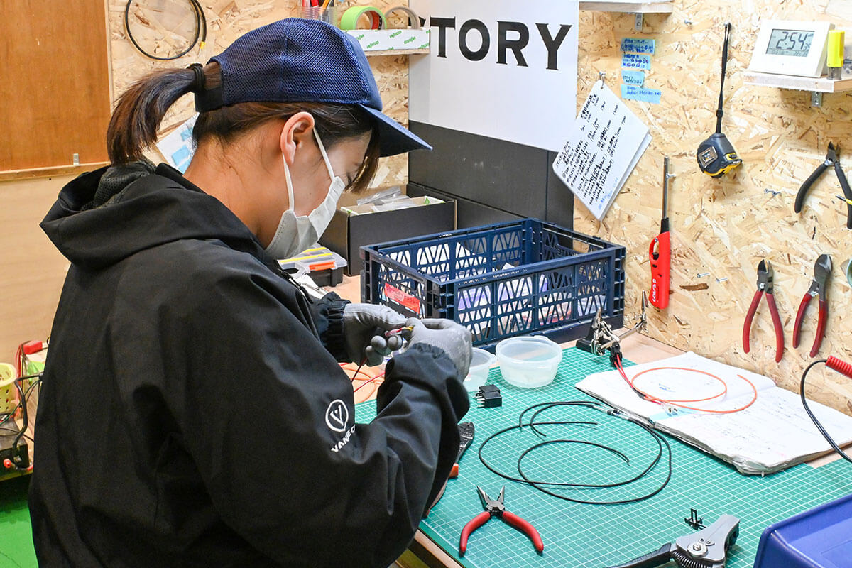 第2工場の作業スペース