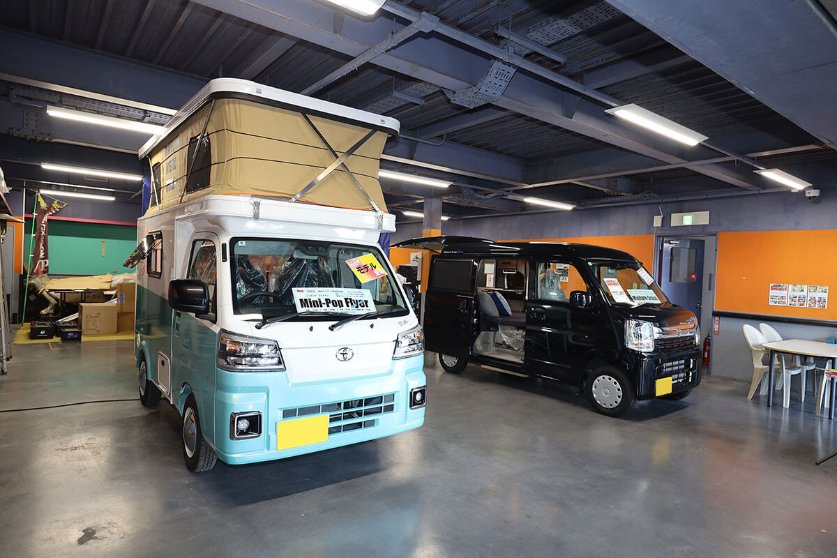 MYSミスティック 湘南店のメンテナンススペース